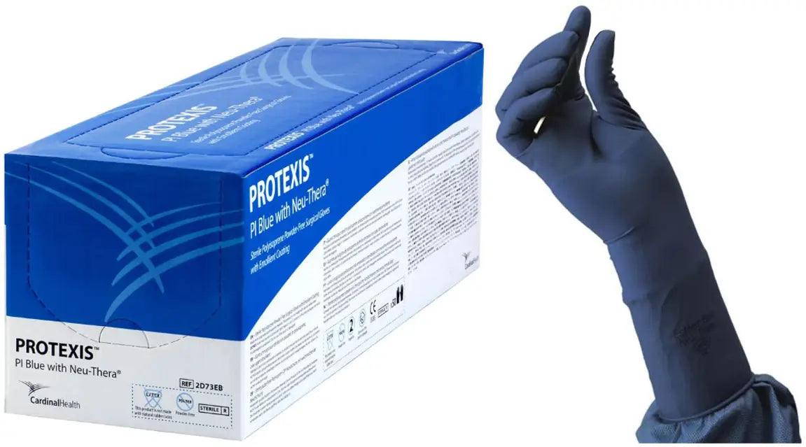 Cardinal Health PI Blue with Neu-Thera Surgical Gloves