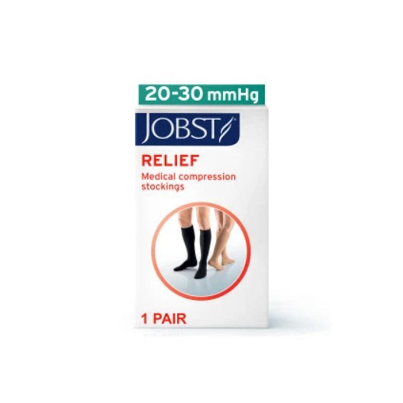 Jobst Relief Compression Stocking Knee High X-Large Beige Closed Toe