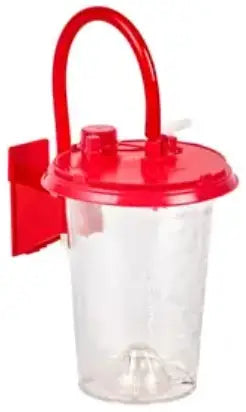 Cardinal Health Medi-Vac CRD Outer Canister/Bracket with On/Off Valve, 1500mL