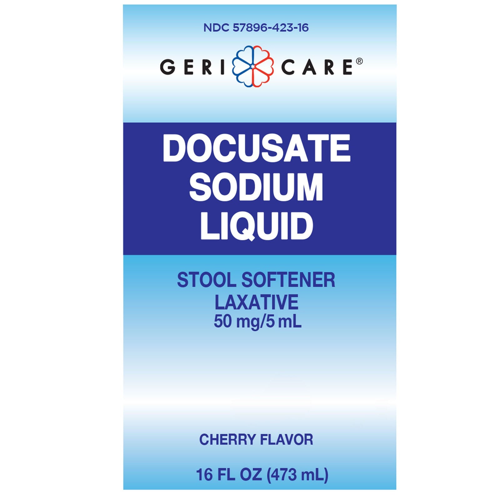 Geri-Care Diocto Docusate Liquid, 50 mg/5 mL, 473 mL