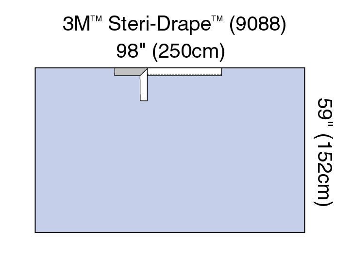 3M Steri-Drape Adhesive Sheet, 59 x 98 Inch