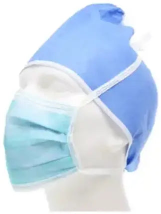 Cardinal Health Level 3 Surgical Mask with Anti-Fog Strip, Mediterranean Blue