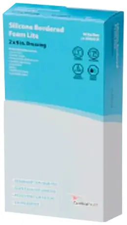 Cardinal Health Silicone Bordered Lite Foam Dressing