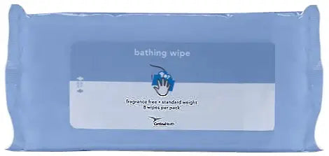 Cardinal Health Bathing Wipes, Standard Weight, Fragrance Free - Pack of 8