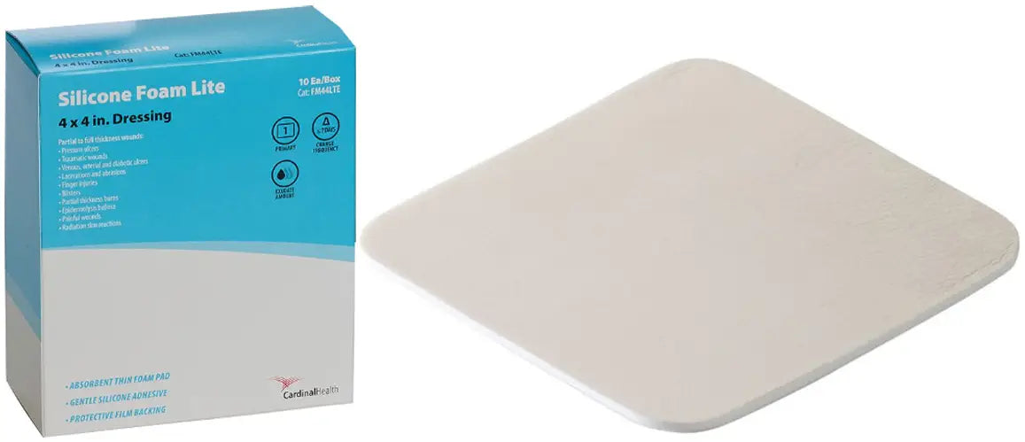 Cardinal Health Kendall Silicone Non-Bordered Lite Foam Dressing