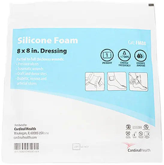 Cardinal Health Silicone Non-Bordered Foam Dressing