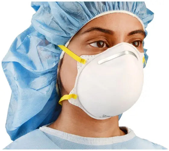 Cardinal Health Flat Fold N95 Respirator and Surgical Mask, Regular
