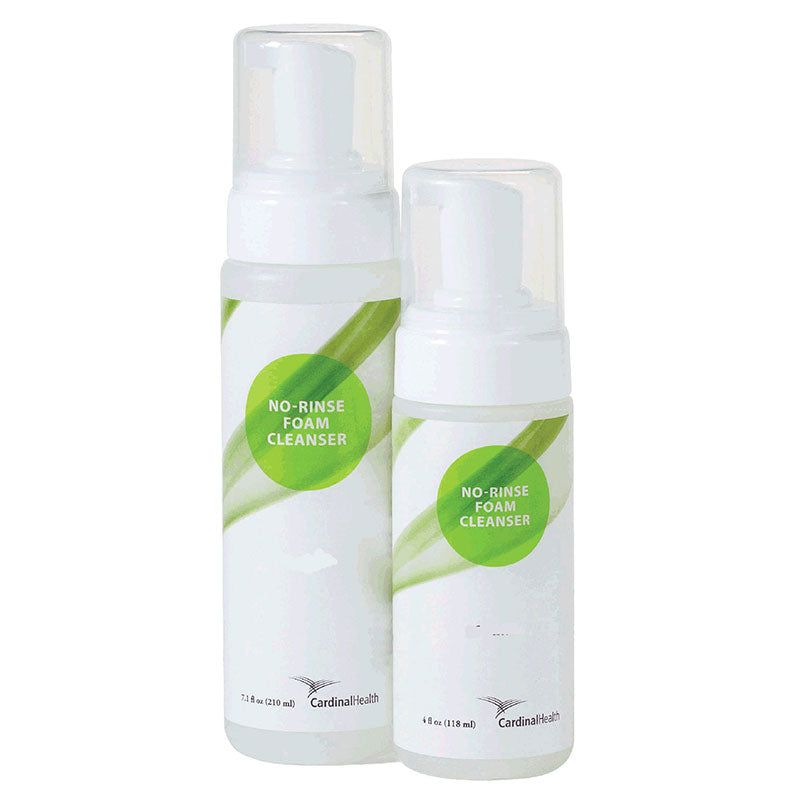 Cardinal Health No-Rinse Foam Cleanser 7.1 oz - Fragrance-free or Scented