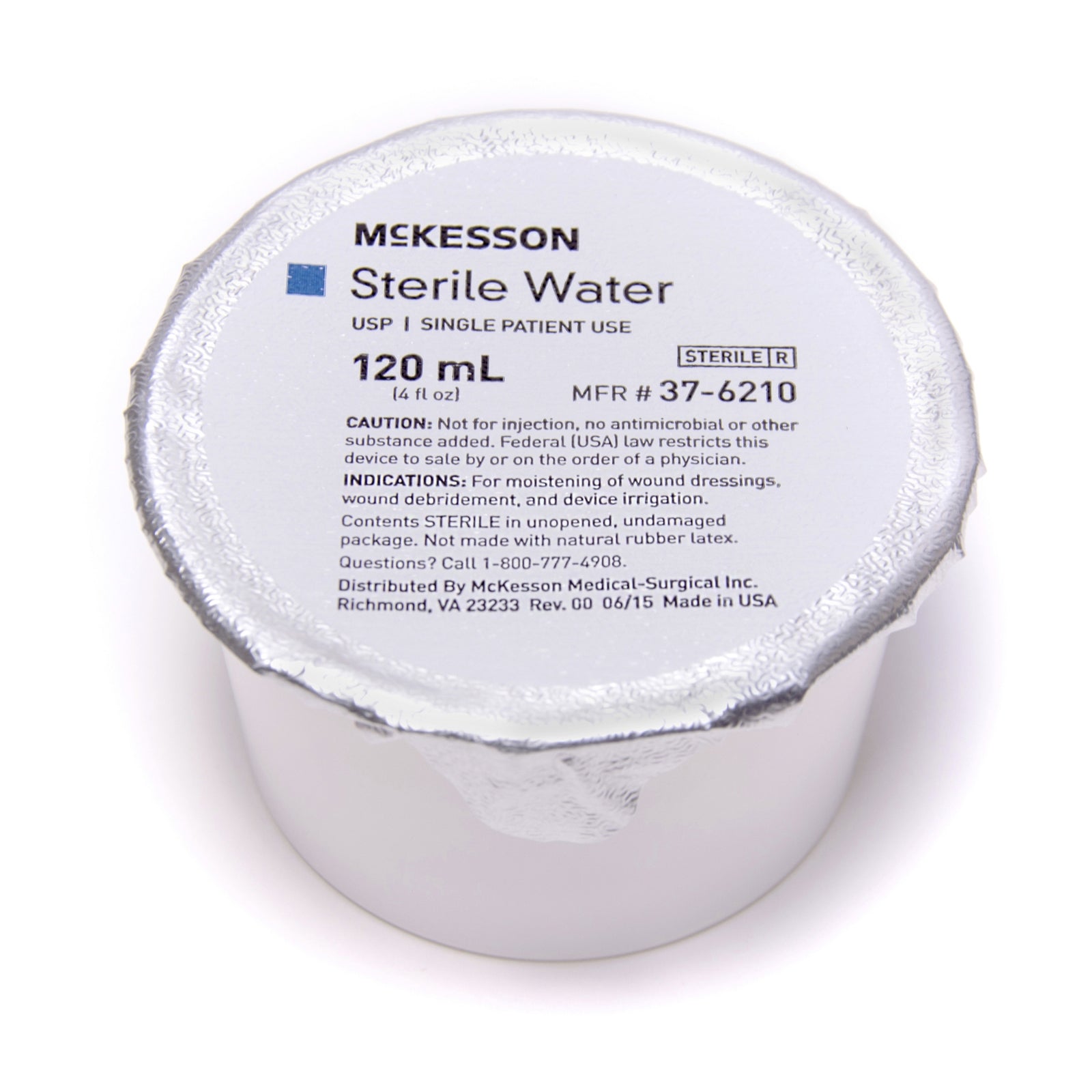McKesson MedSurg Irrigation Water, 120 mL