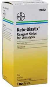 Ascensia Diabetes Care Keto-Diastix Ketone Test Strips