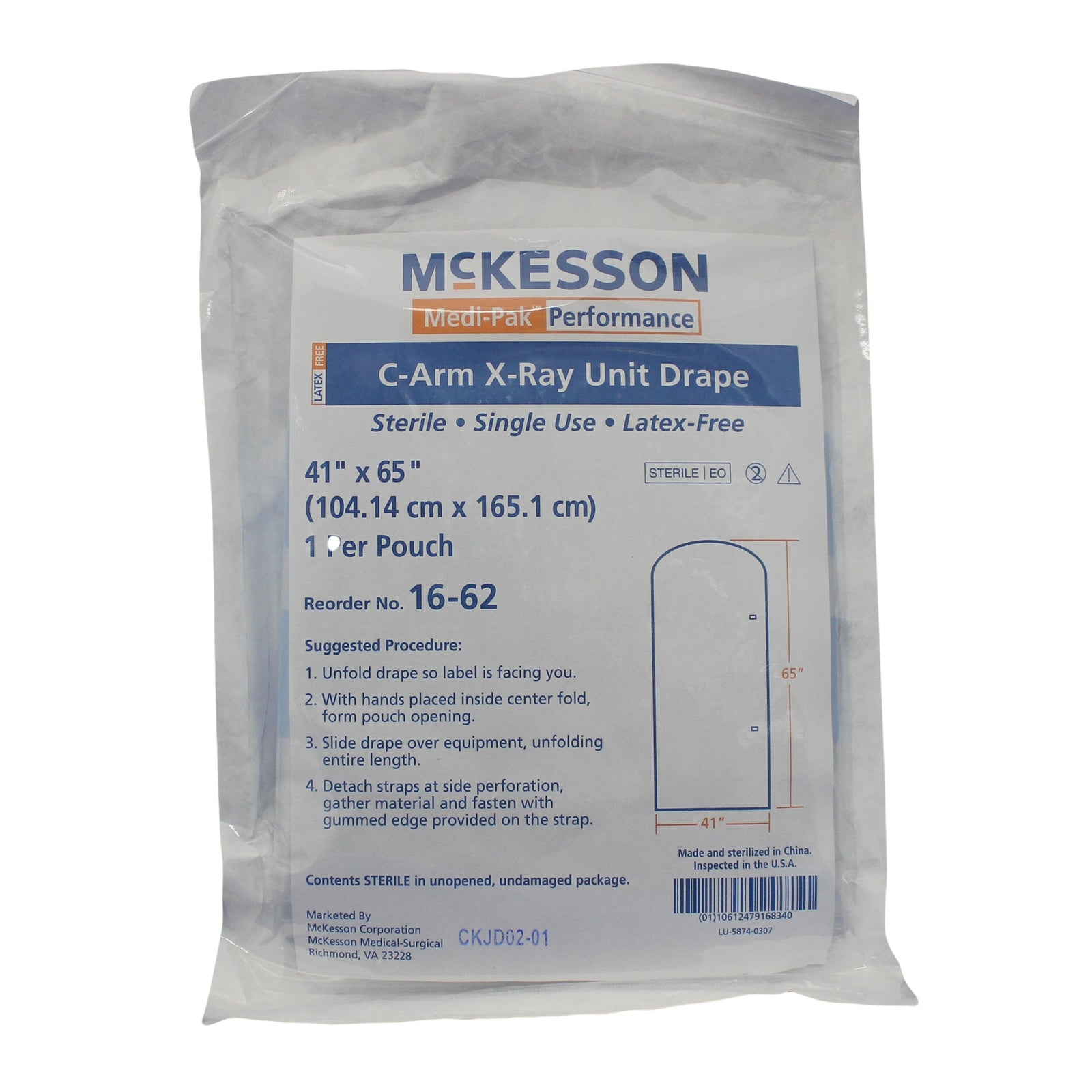 McKesson Mobile X-Ray Drape 41 x 65 Inch