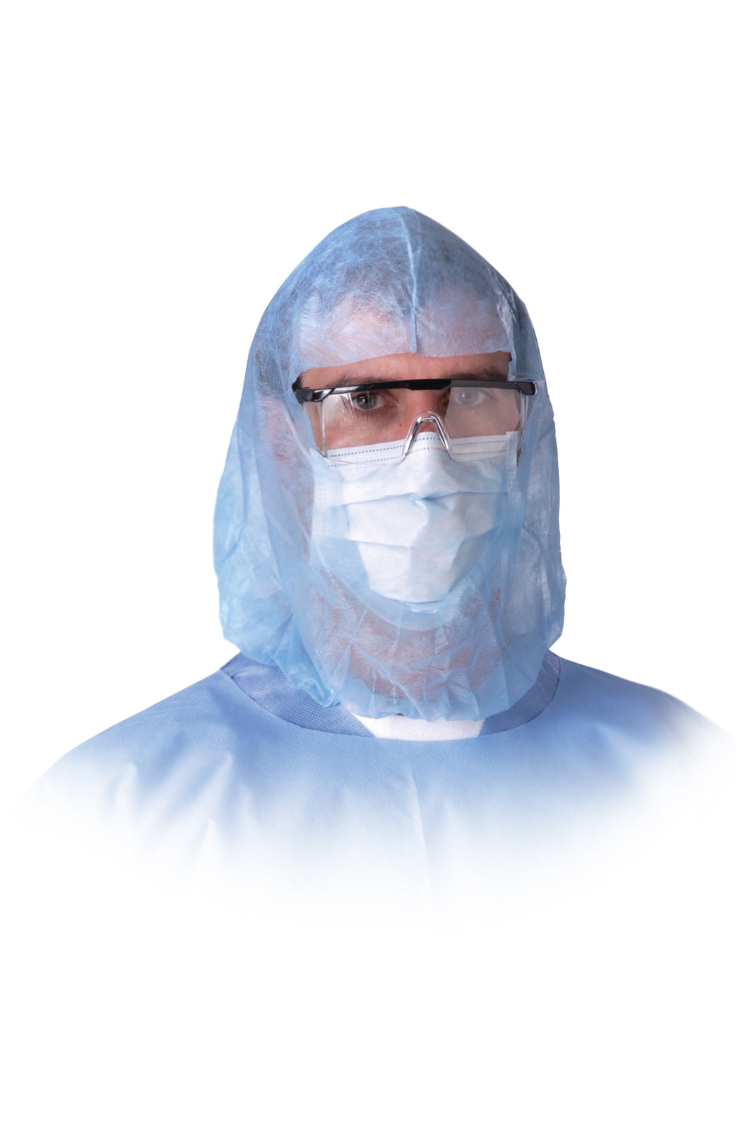 Medline Head/Beard Cover, Blue, One Size Fits Most