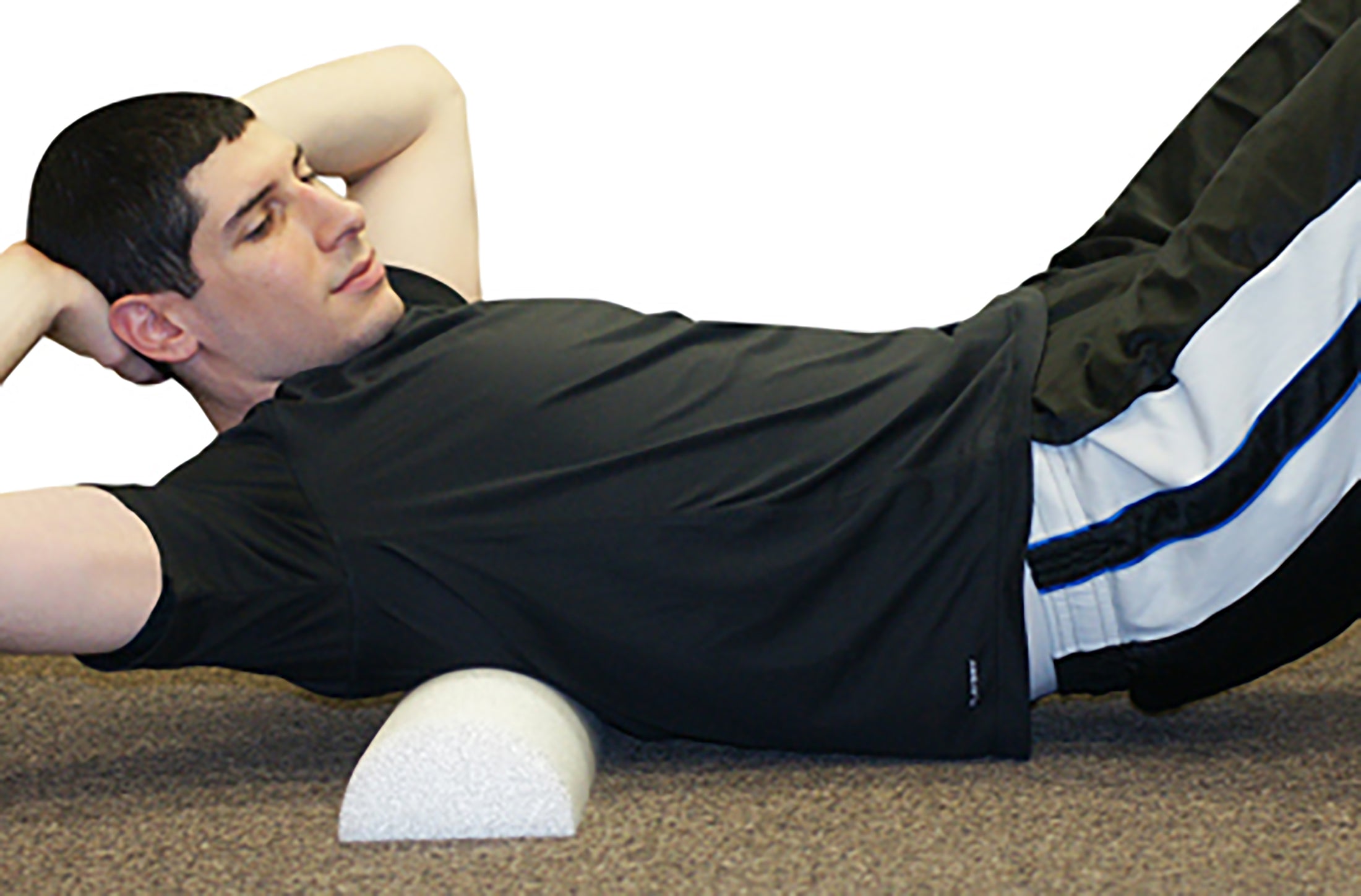 CanDo® Half-Round Therapy Foam Roller 6 X 36 Inch