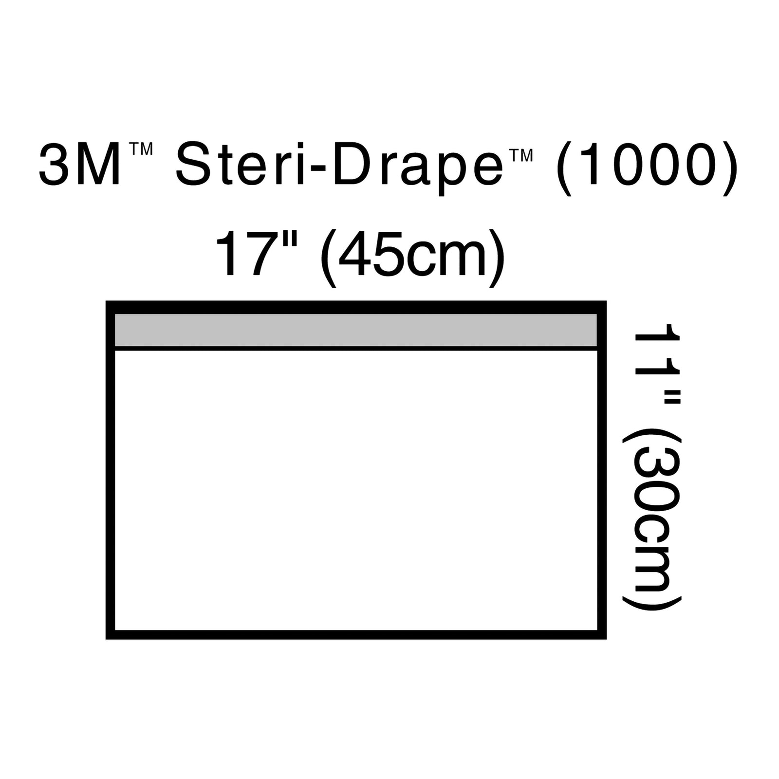 3M Steri-Drape Small Towel Drape 17" x 11" Sterile
