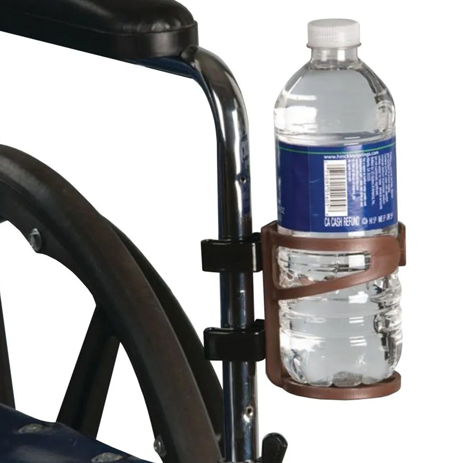 Black Beverage Holder for Standard Arm Wheelchair