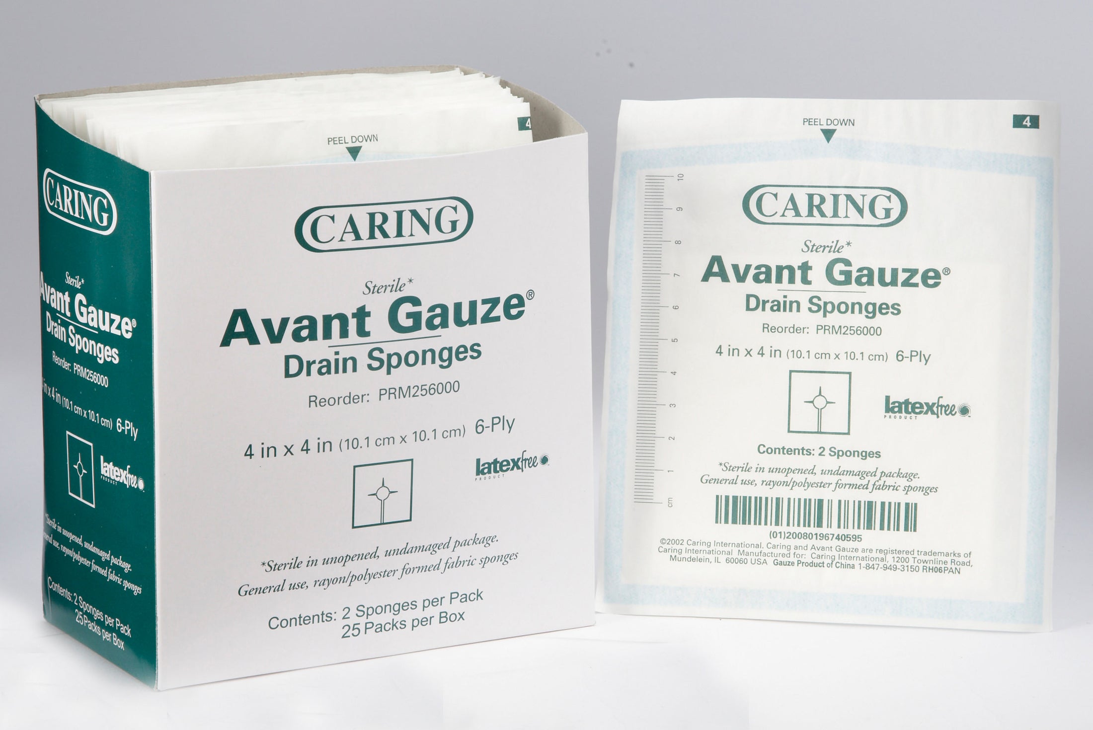 Medline Essentials I.V. Sponge 2 x 2 Inch 6-Ply Sterile