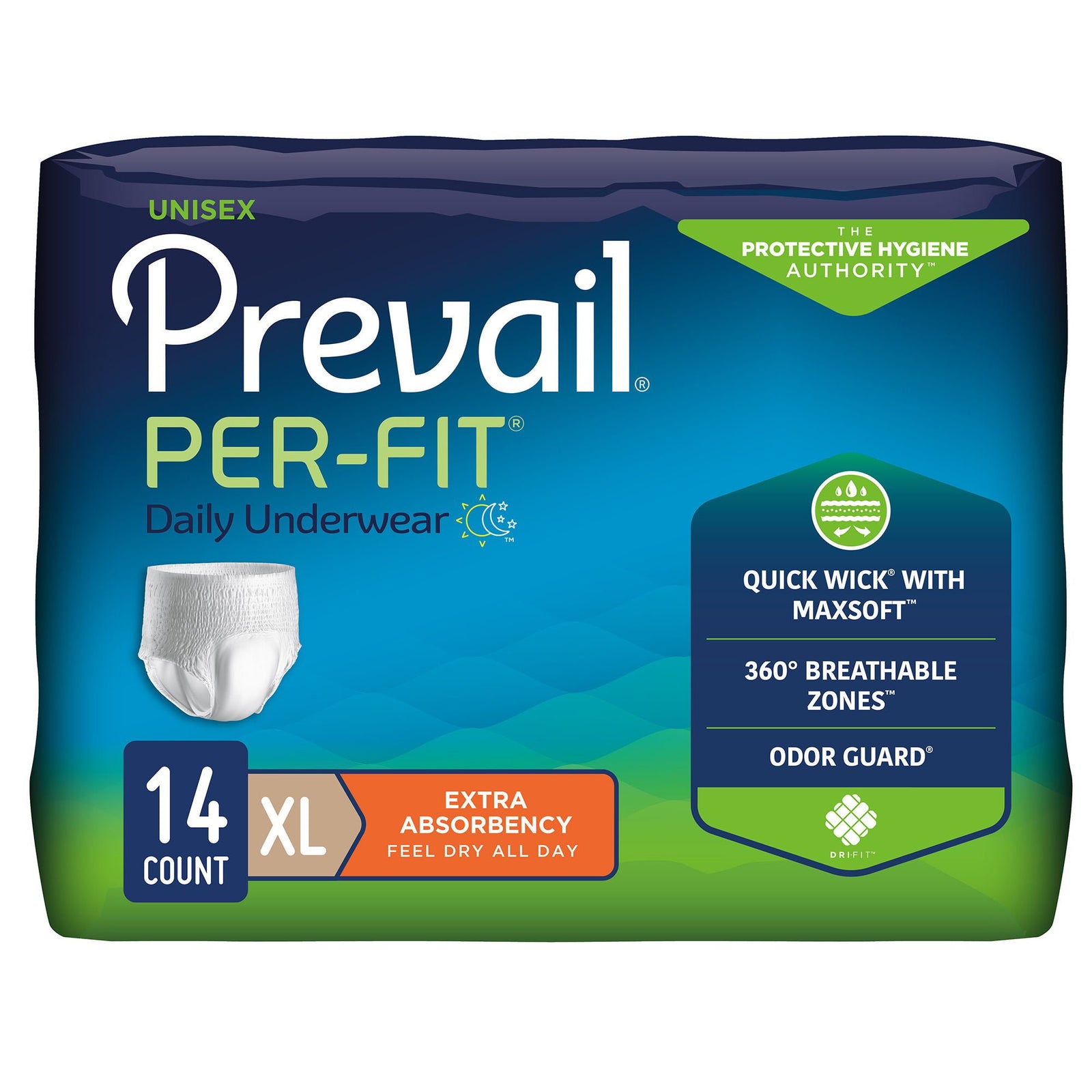 Prevail Per-Fit Protective Underwear, X-Large