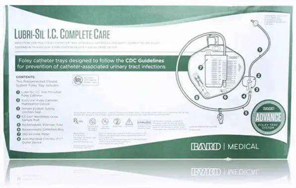 Bard Complete Care Foley Tray with Drainage Bag and STATLOCK Stabilization Device