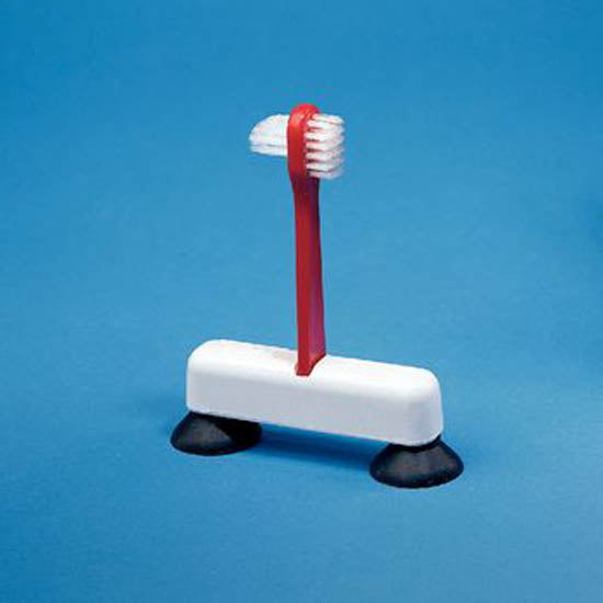 Performance Health Suction Denture Brush with 2-Sided Bristle
