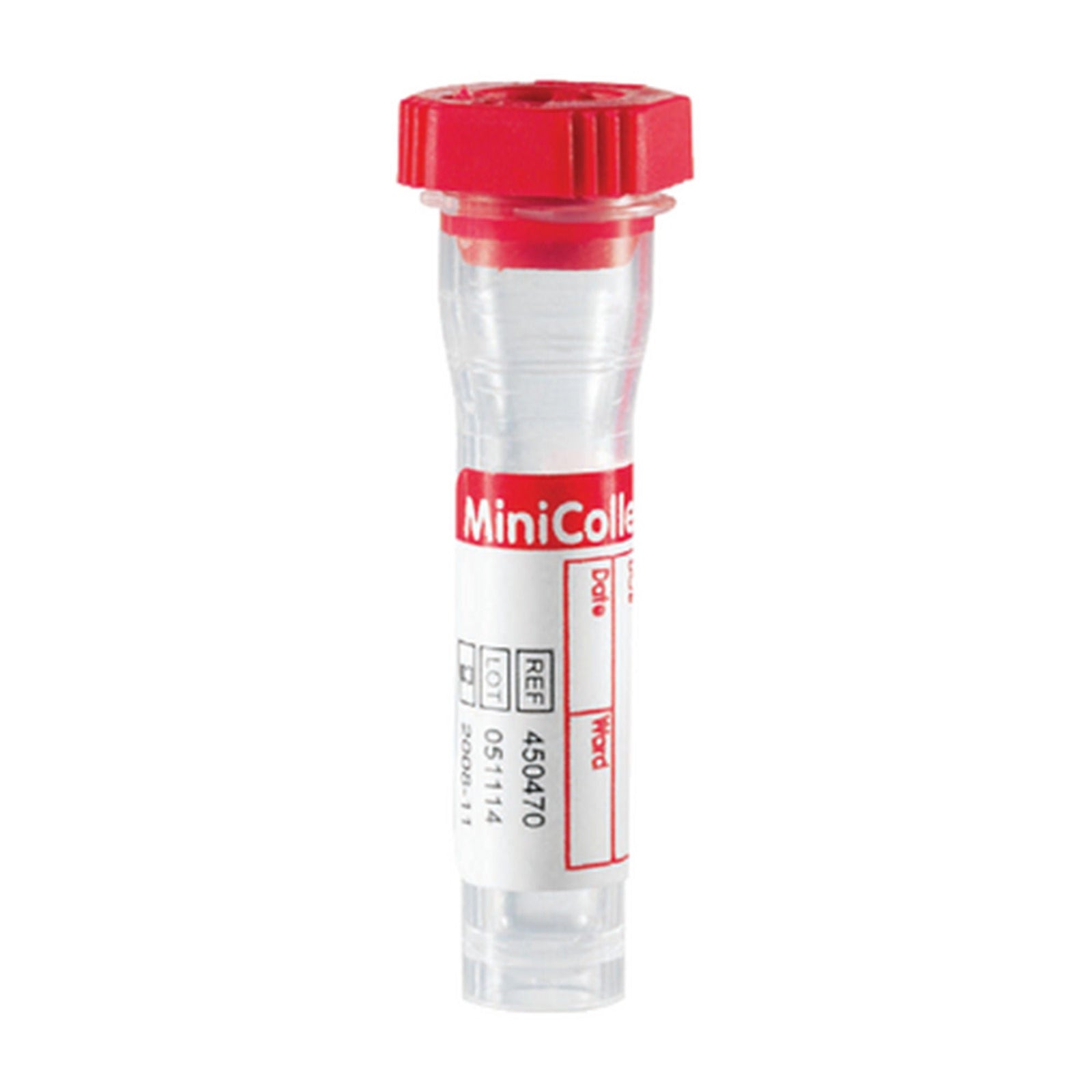 Greiner Bio-One MiniCollect Spray-Dried Tube with Red Cap CAT, 1 mL