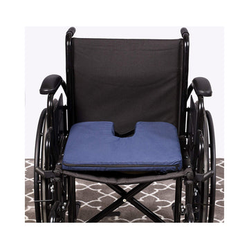 DMI Sloping Coccyx Relief Seat Cushion - Navy Blue
