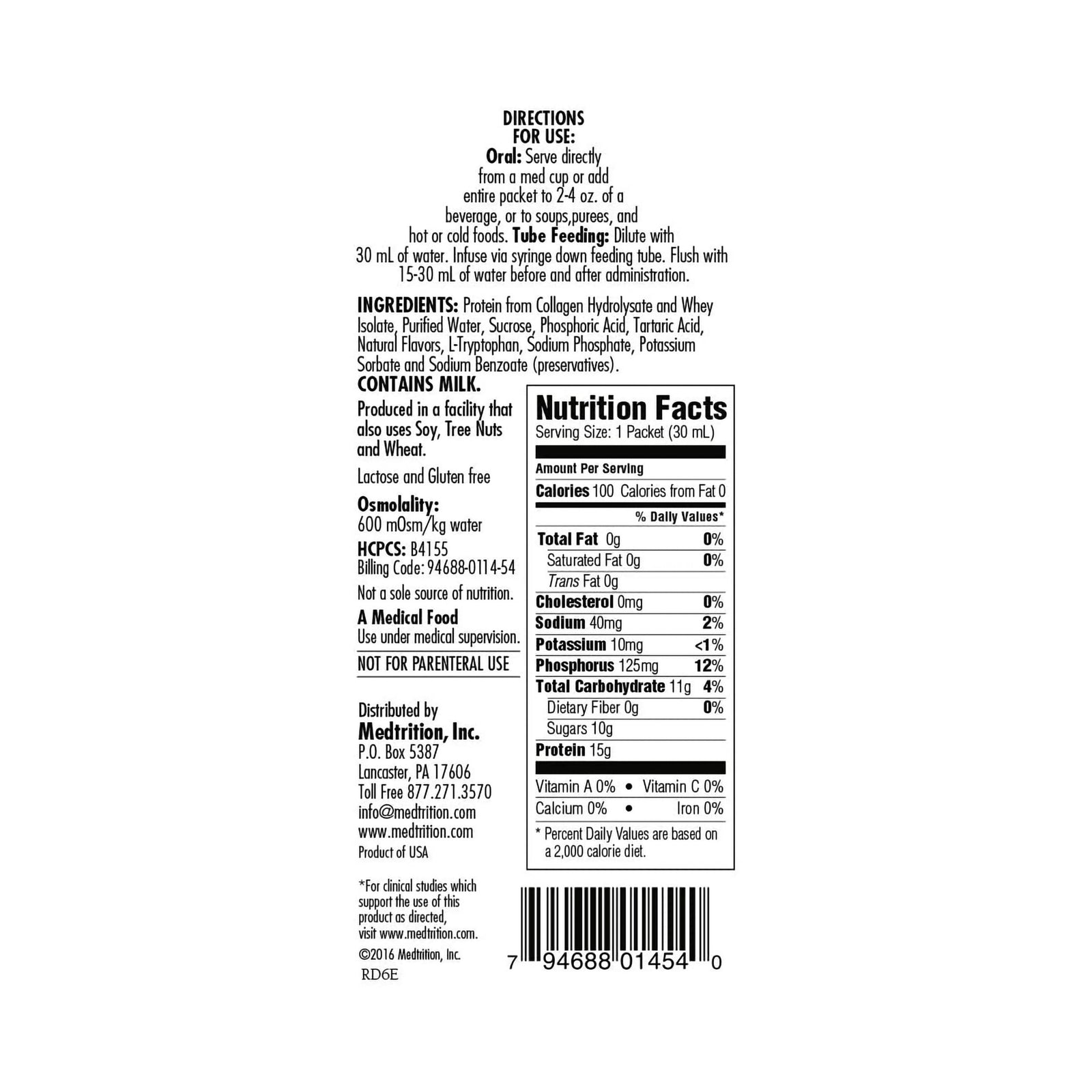ProSource Plus Neutral Flavor Liquid Protein Supplement 1 oz.