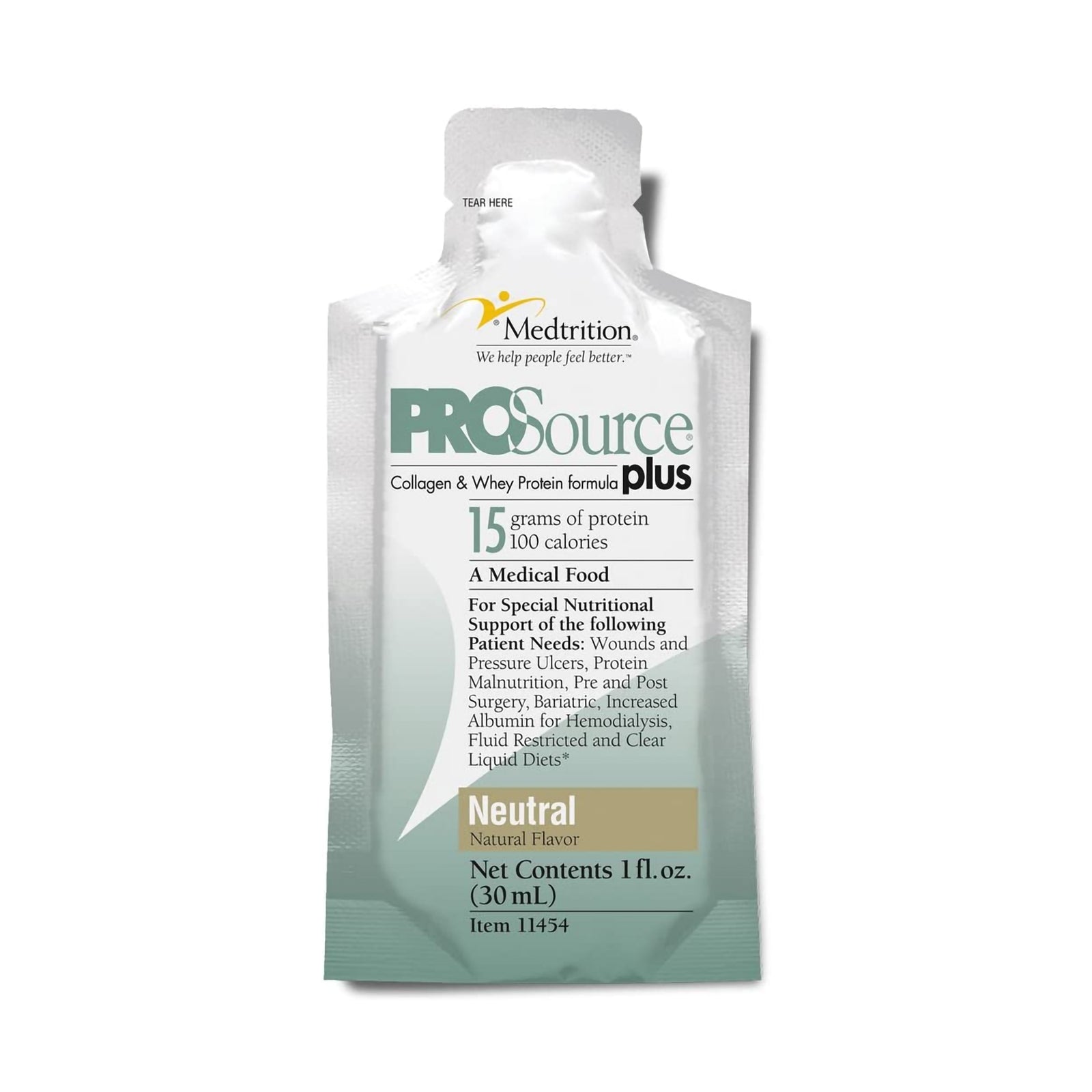 ProSource Plus Neutral Flavor Liquid Protein Supplement 1 oz.