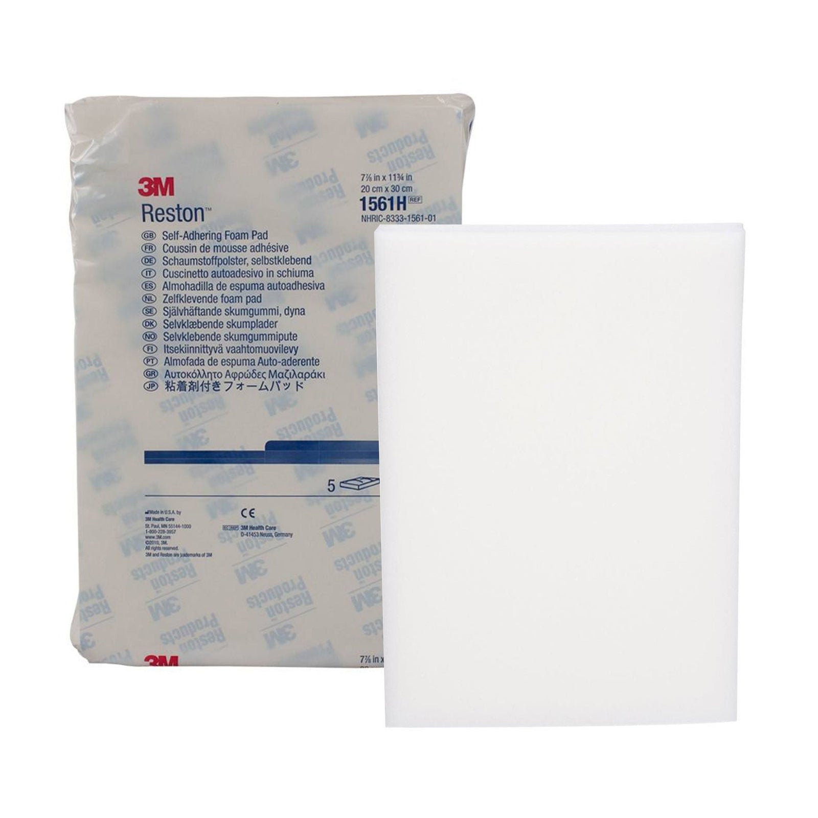 3M Reston Self-Adhering Foam Pad, 7.875 x 11.75 Inch