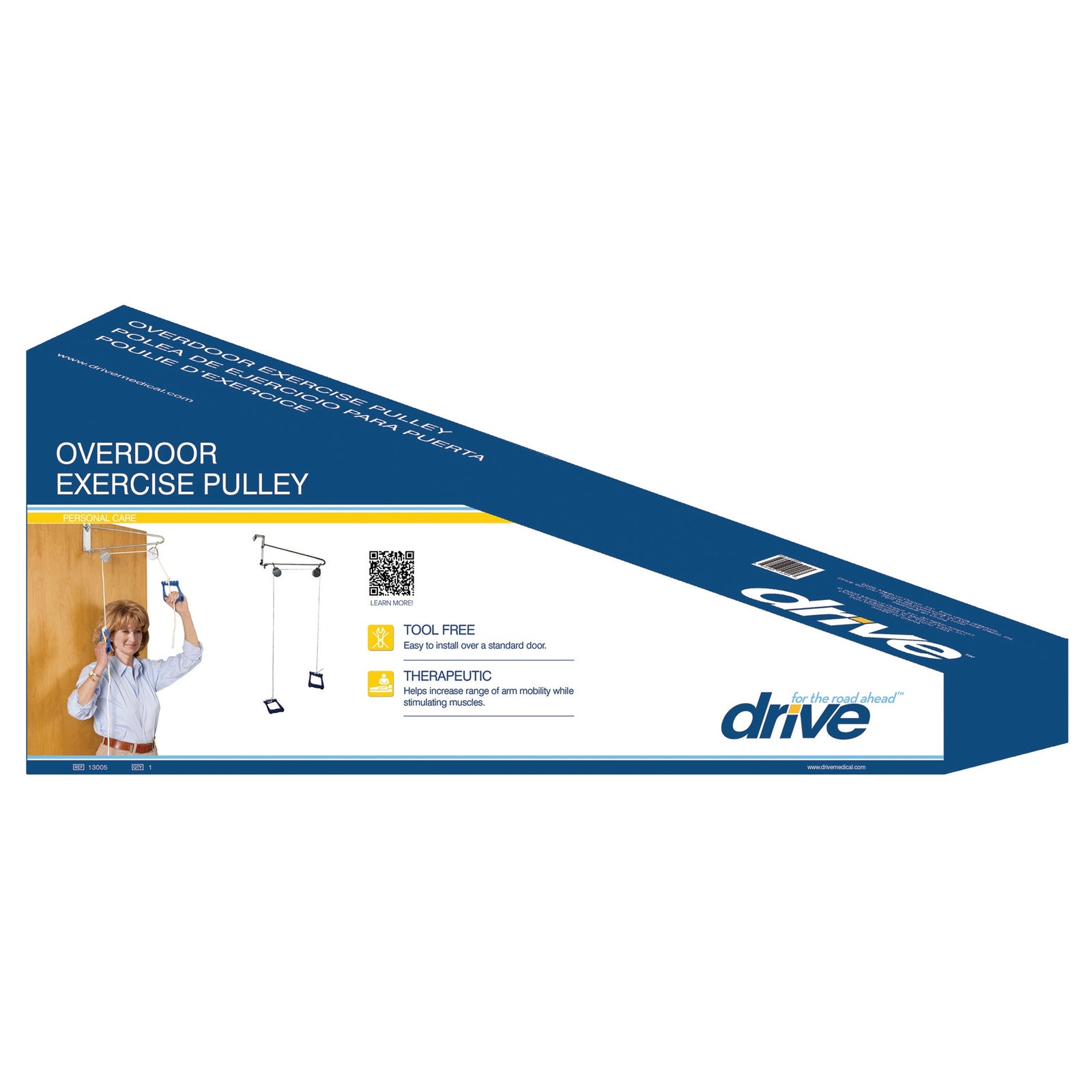 Overdoor Pulley Exerciser - White/Blue