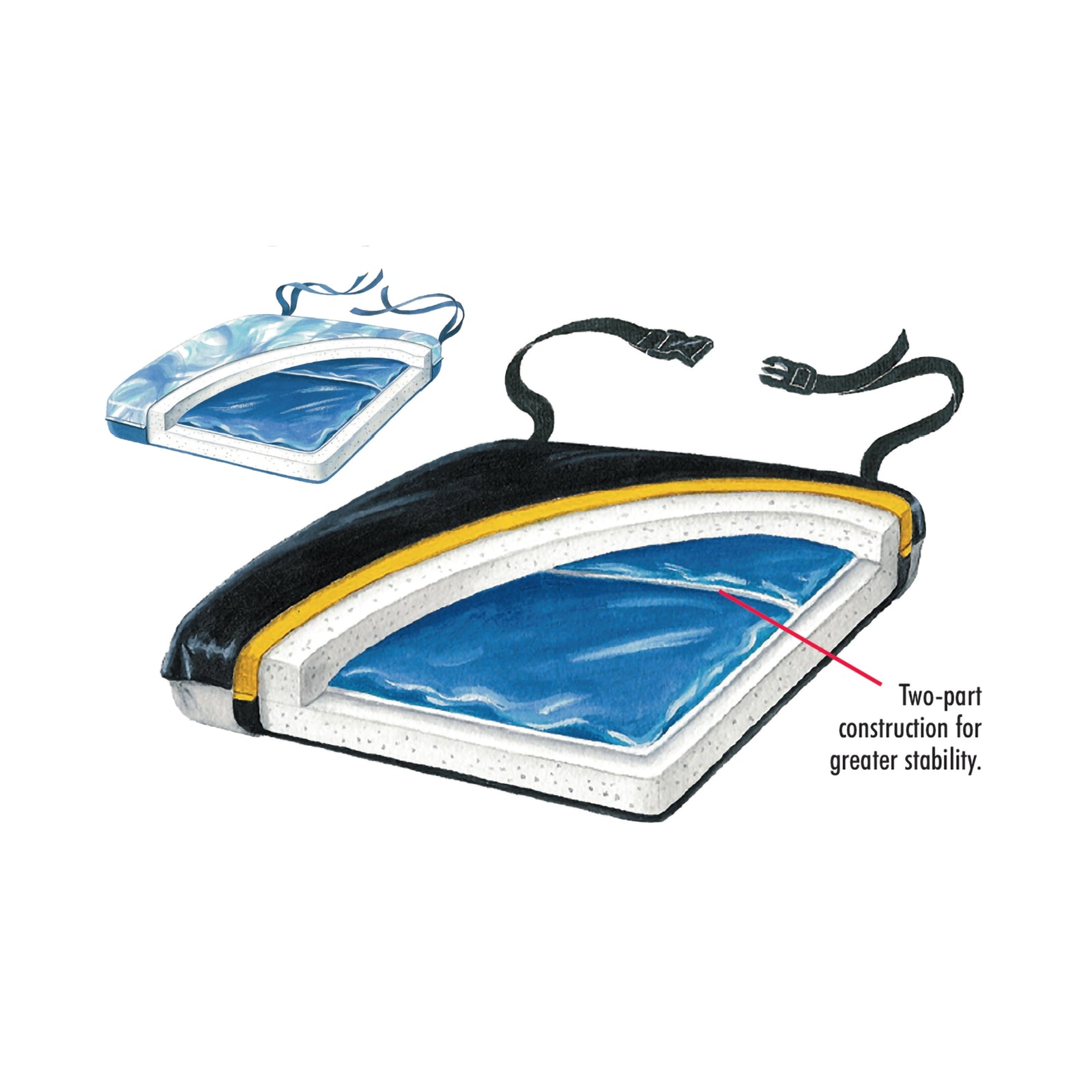 Econo-Gel Seat Cushion 16" x 16" x 2"