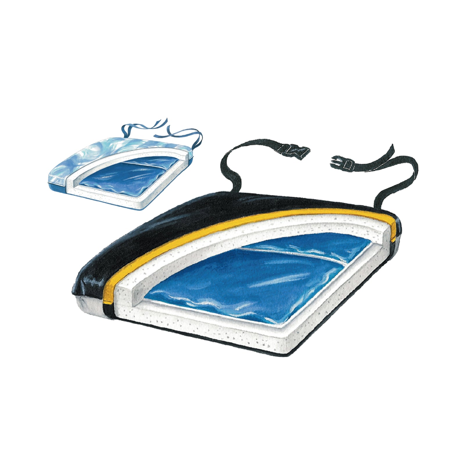 Econo-Gel Thin-Line Seat Cushion 16" x 16" x 1.5"