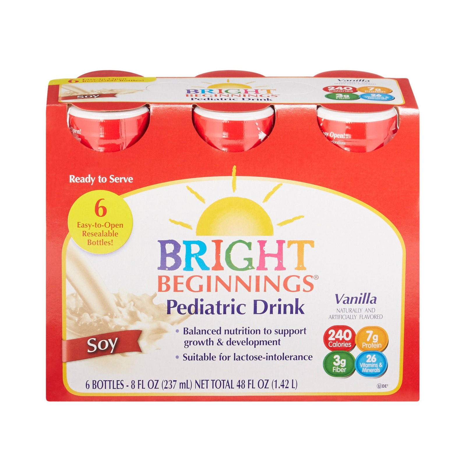 Bright Beginnings Pediatric Soy Vanilla Drink, 8 oz