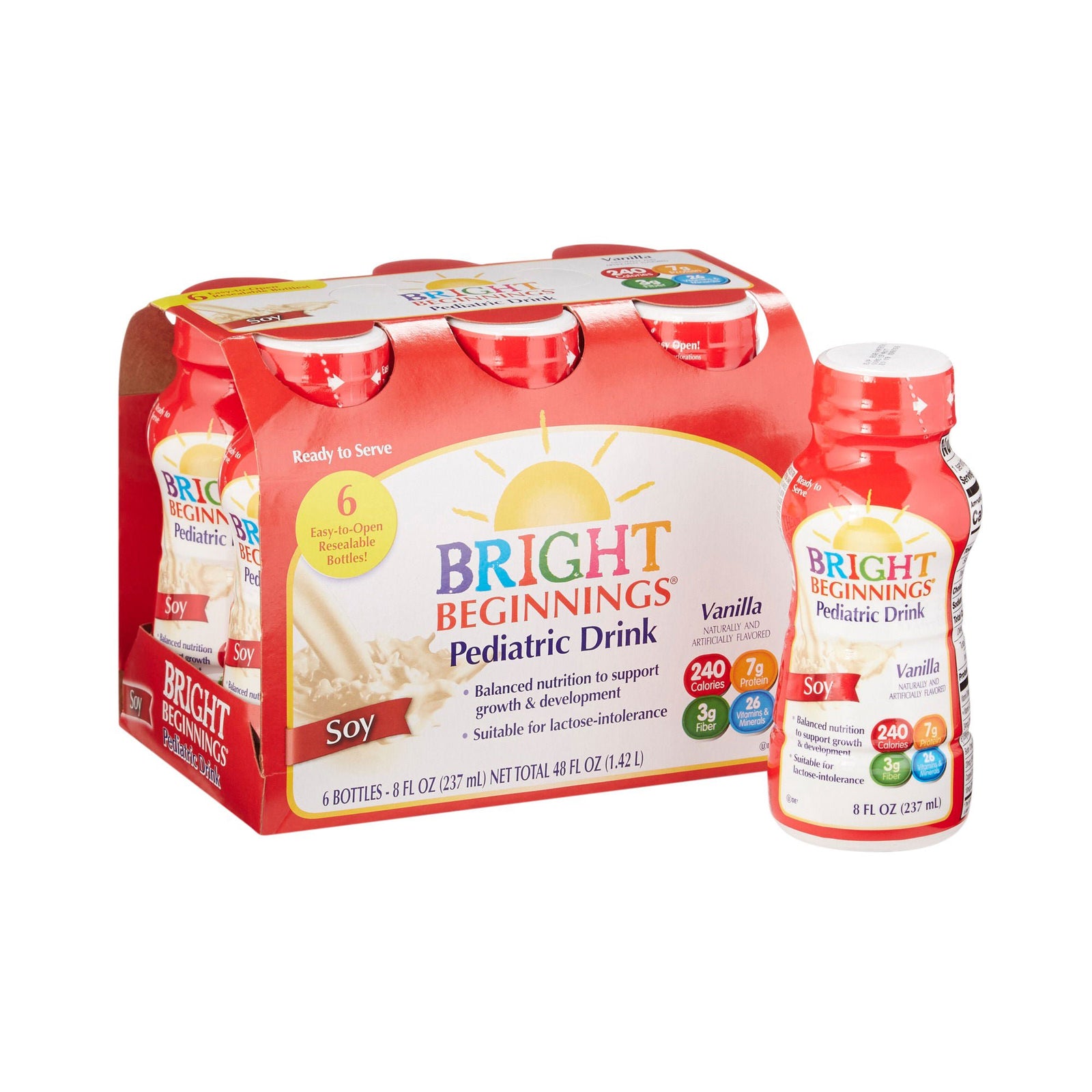 Bright Beginnings Pediatric Soy Vanilla Drink, 8 oz