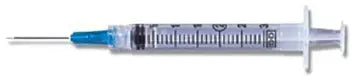 BD Luer-Lok Syringe with Detachable Needle - 3mL