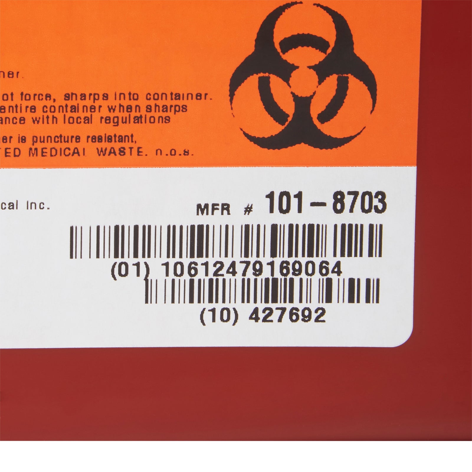 McKesson Sharps Container 1 Gallon with Red Base