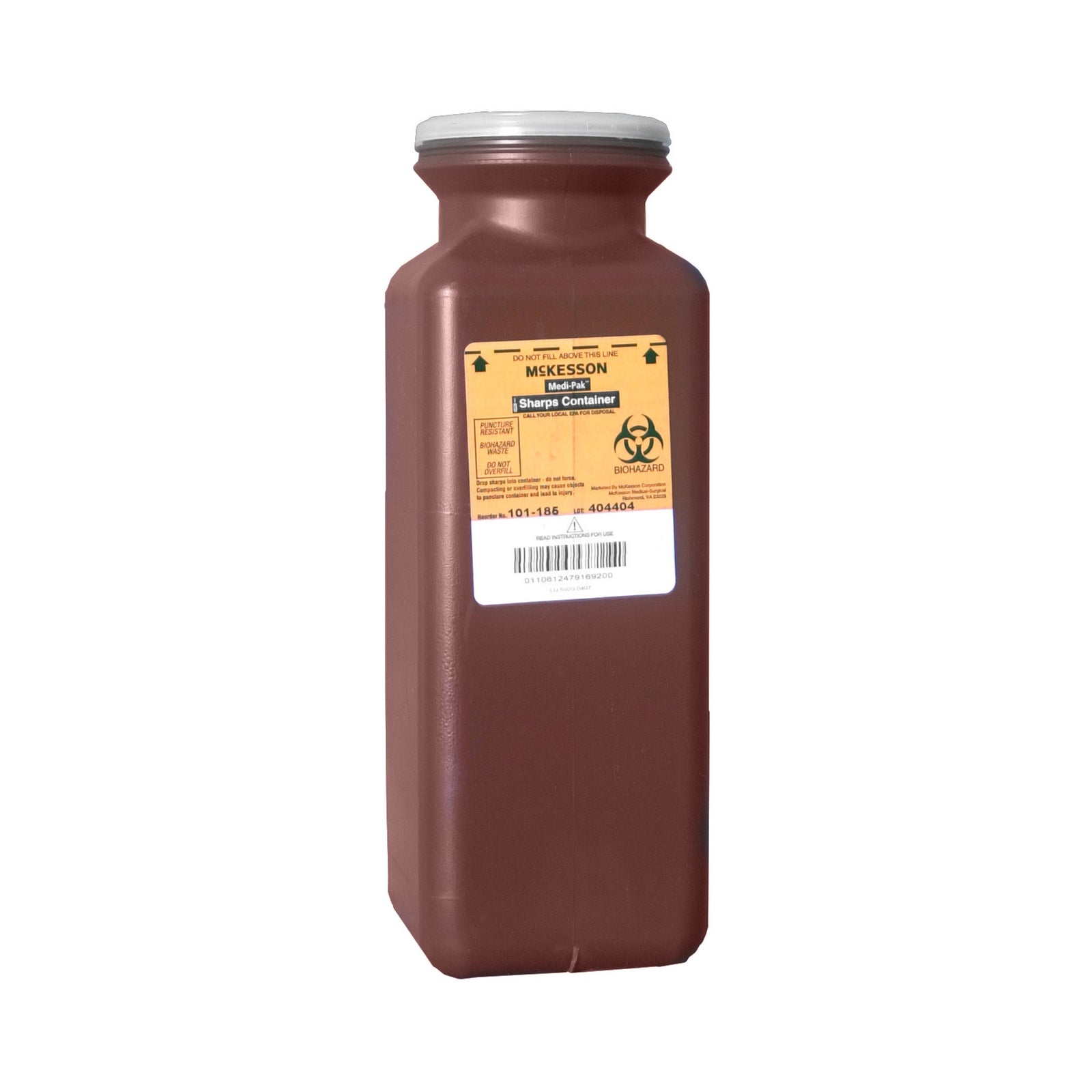 McKesson Sharps Container with Red Base