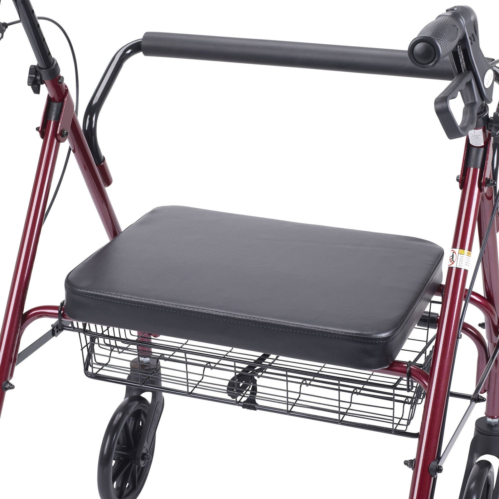 Drive DeVilbiss Oversized Rollator, Red