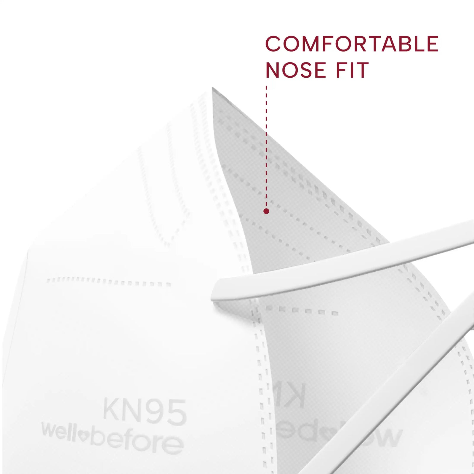KN95 Face Mask | Individually Wrapped, Elastic Ear Loops - Bag of 10