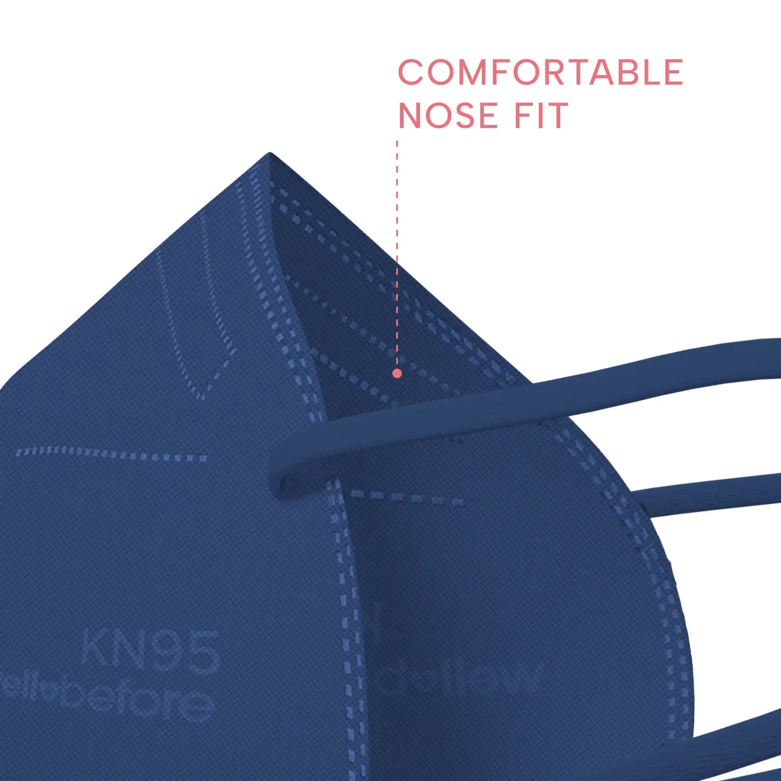 KN95 Face Mask | Individually Wrapped, Elastic Ear Loops - Bag of 10