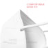 KN95 Face Mask | Individually Wrapped, Elastic Ear Loops - Bag of 10