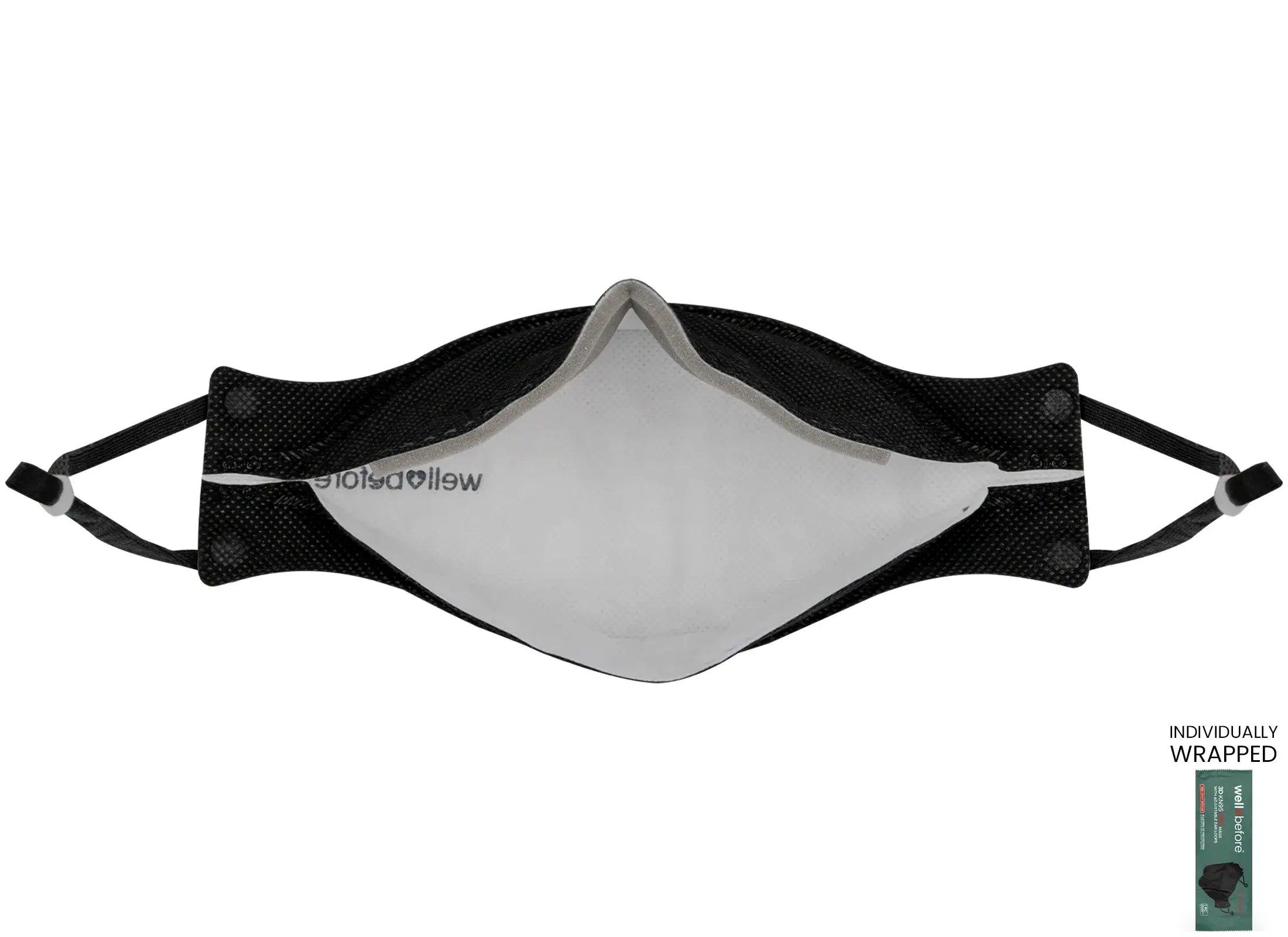 KN95 3D Pro Face Mask | Premium 3D Fit, Anti-fogging, Adjustable Ear Loops