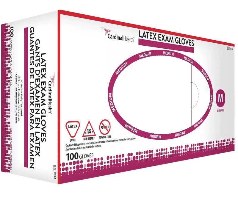 Cardinal Health Latex Exam Gloves transparent background