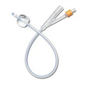 Medline SelectSilicone 100% Silicone 2-Way Foley Catheter, 24 Fr, 30cc