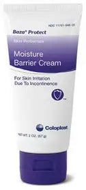 Medline Baza Protect Moisture Barrier Cream - 2 oz Tube & 4 g Pack