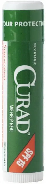 Medline Curad Lip Balm SPF 15 Mint Flavor