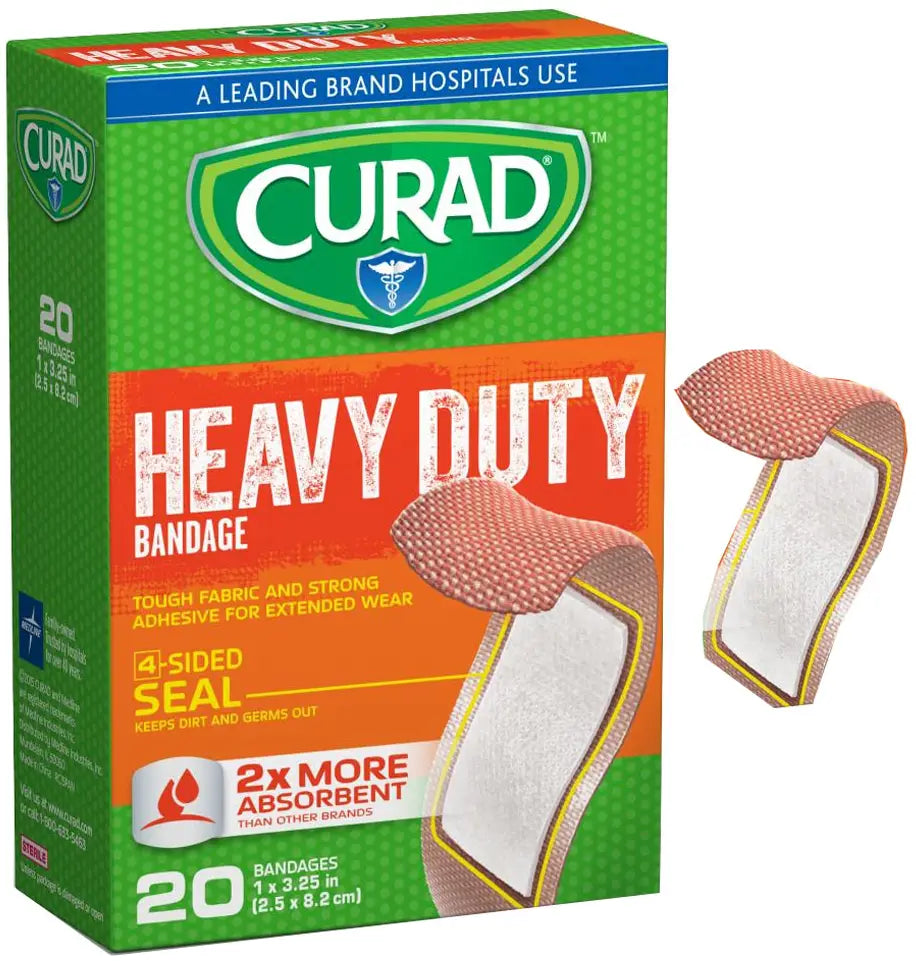 Curad Extreme Hold Bandage 1" x 3 1/4" (Box of 20)