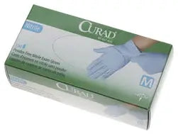 Curad Powder-Free Nitrile Exam Gloves - Medium & Large Sizes
