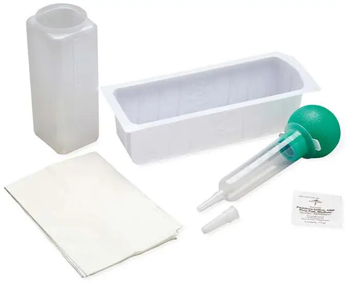 Medline 60mL Bulb Syringe Irrigation Tray