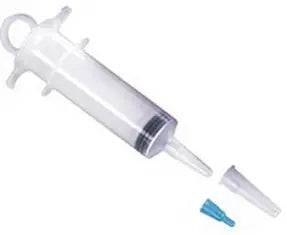 Medline Control-Piston Irrigation Syringe, 60 mL, Sterile, Latex-Free