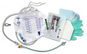 Medline Closed System Foley Catheter Tray with 100% Silicone Catheter